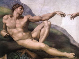 'Adams skapelse av Michelangelo' - Opphav: Fotografi (Wikimedia Commons) av Michelangelos freske i Det sixtinske kapell